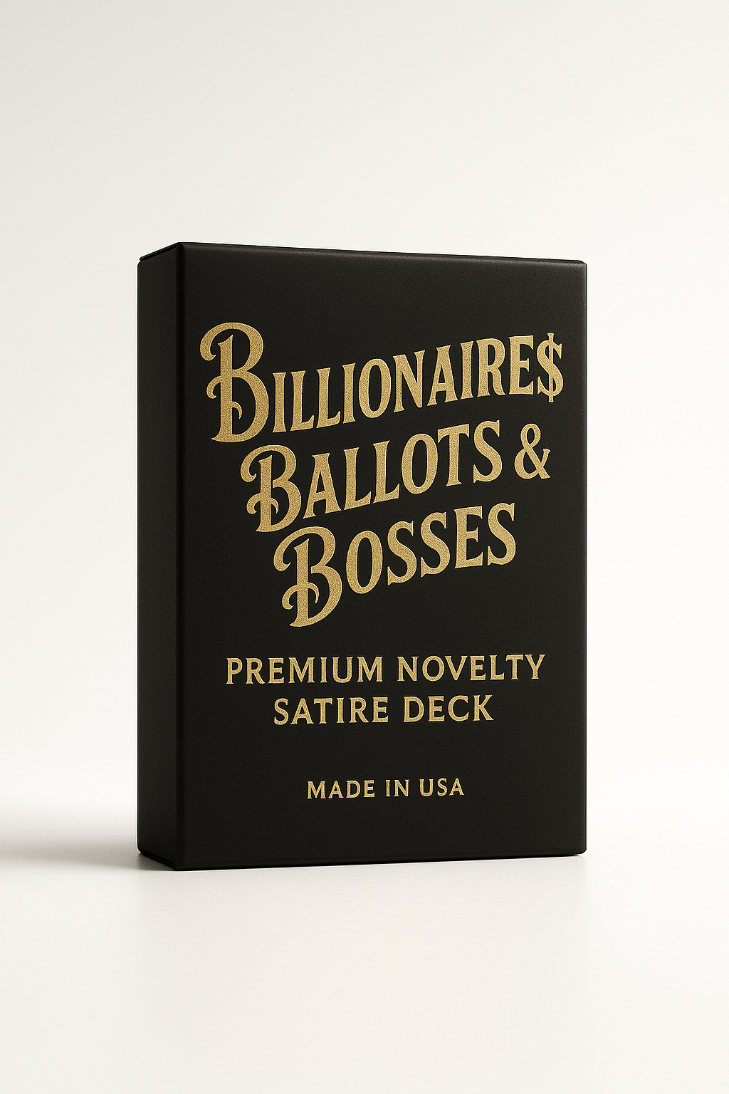 Billionaires, Ballots & Bosses Premium Novelty Satire Card Deck