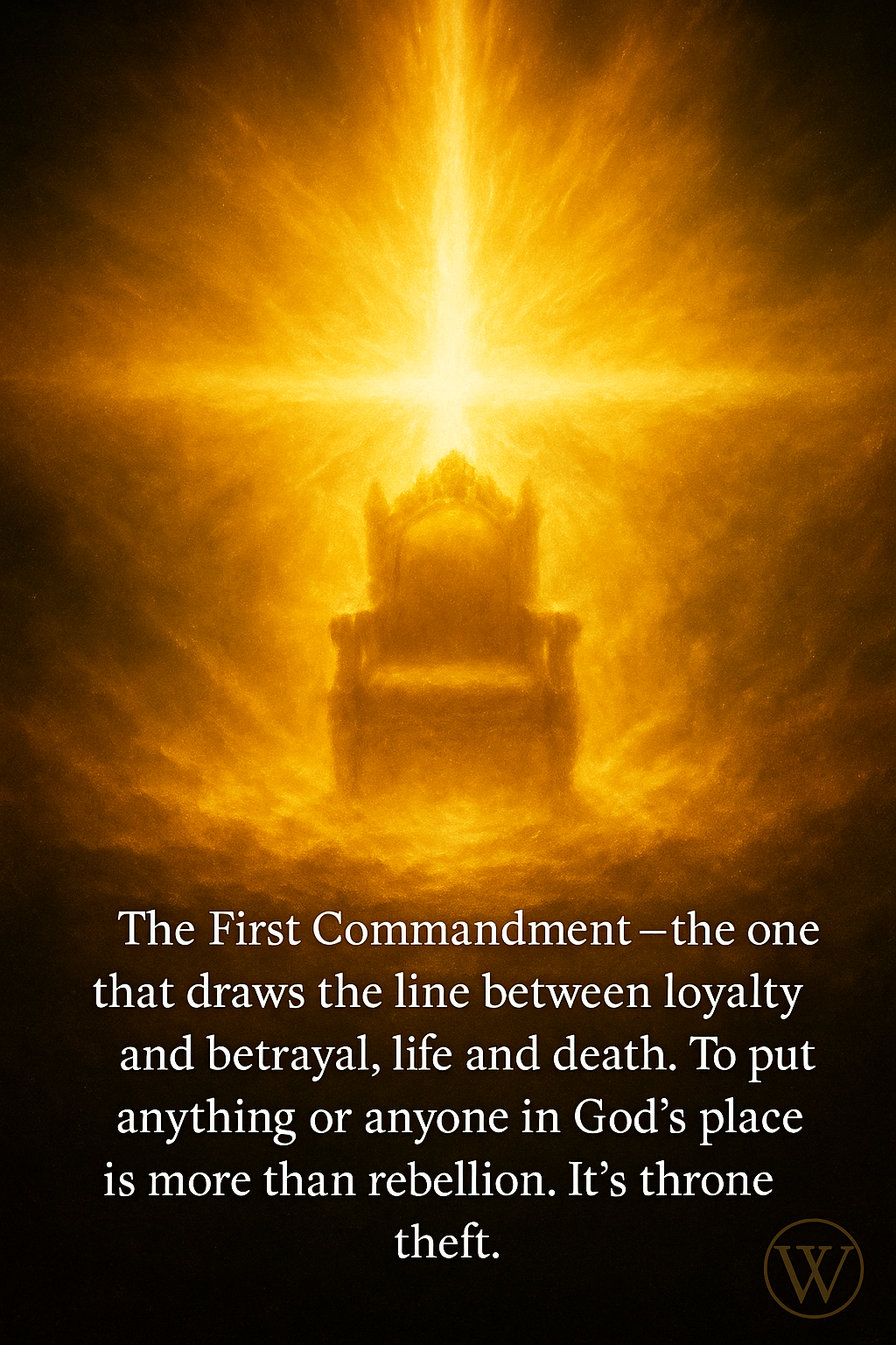 Don’t Be That Throne Thief — No Other Gods Before Me