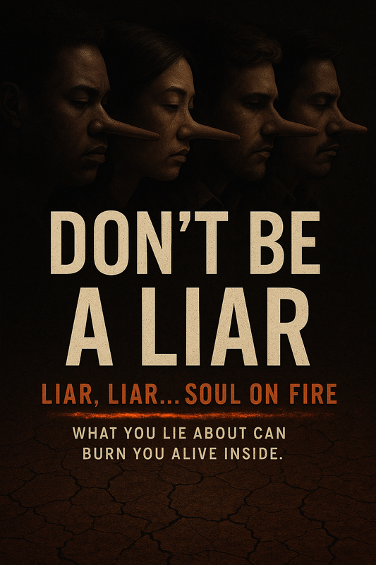 Don't Be A LIAR, LIAR, LIAR... Soul on FIRE. What You LIE About Can Burn You Alive Inside.
